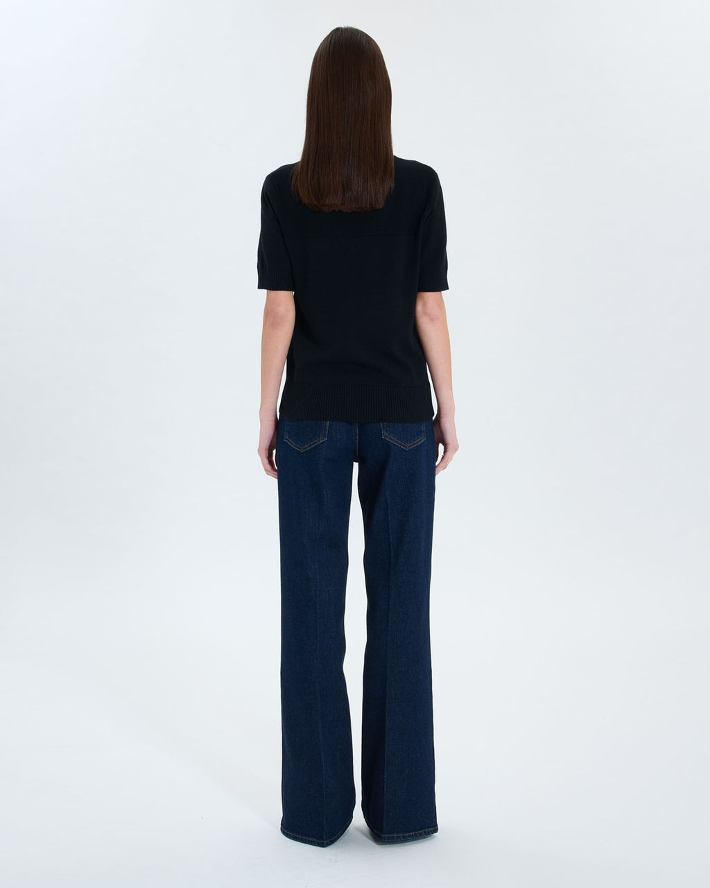 Black short-sleeved sweater_4
