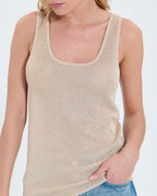 Sleeveless sweater champagne_2