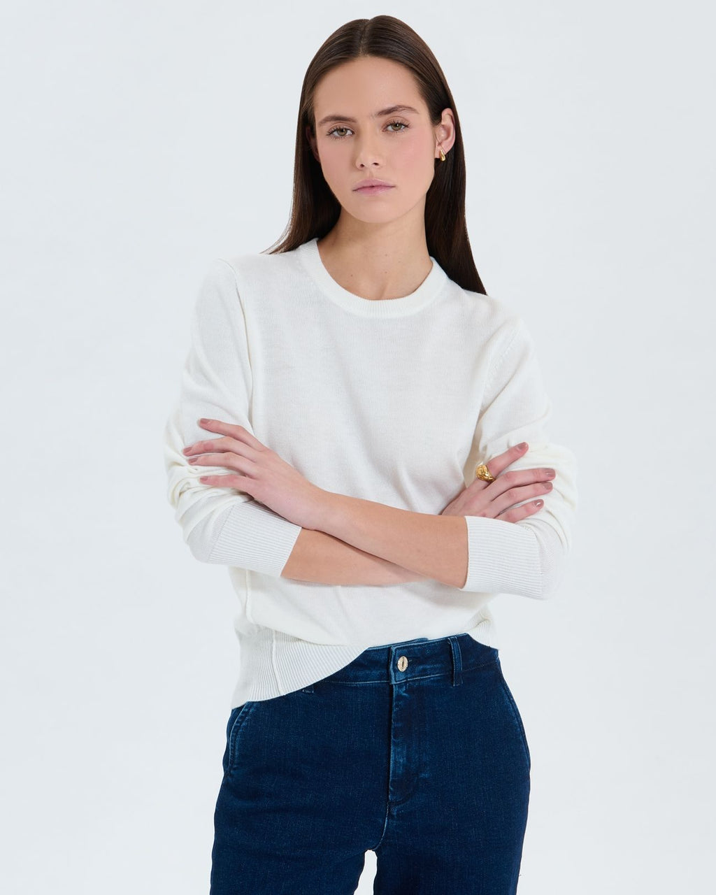 Jersey fino cuello pico crudo_1