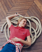 Polo "Patch Coeur" Rouche
