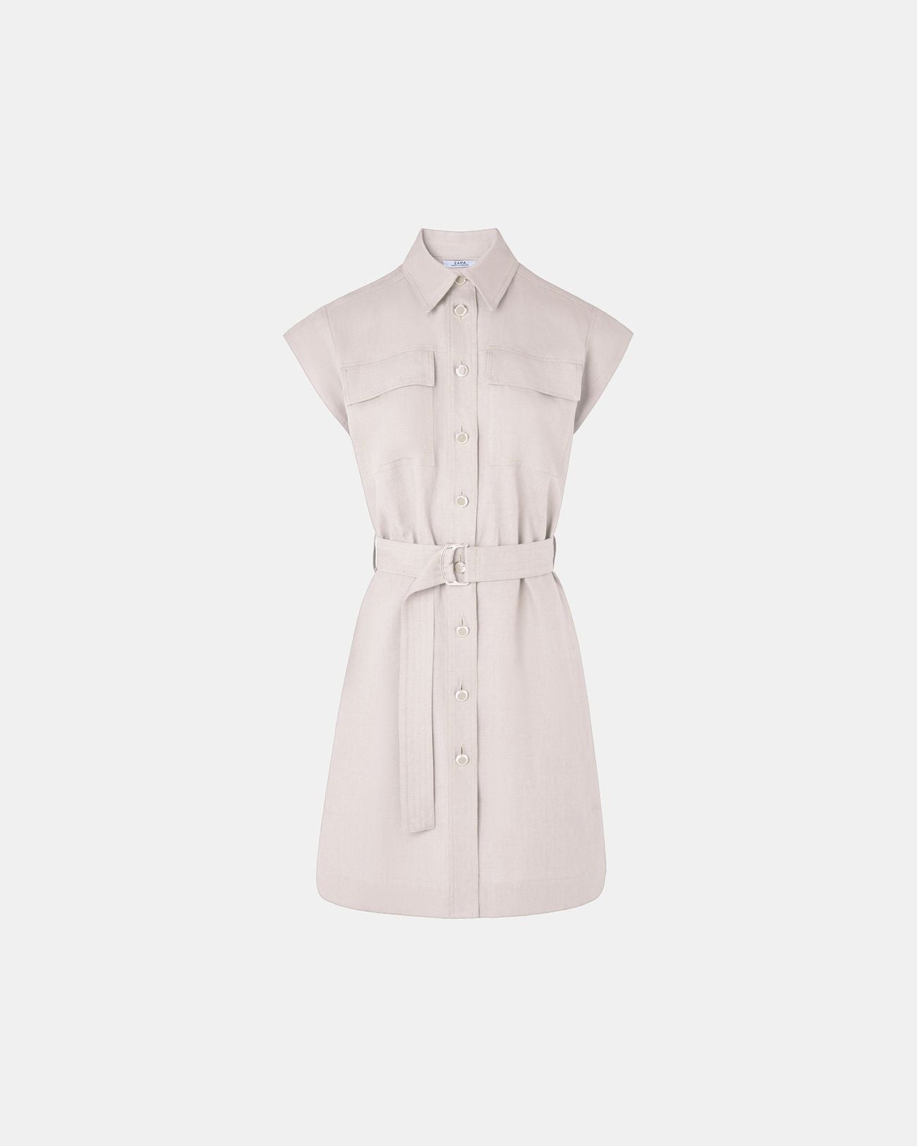 Ecru shirt dress_1