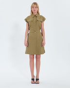 Robe chemise kaki_4