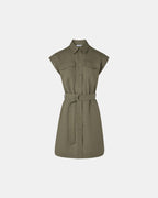 Robe chemise kaki_5