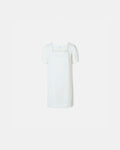 Vestido recto en crepe crudo_1