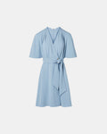 Vestido cruzado crepe azul_4