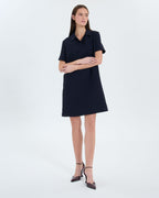 Vestido camisero nocturno de crepe 1