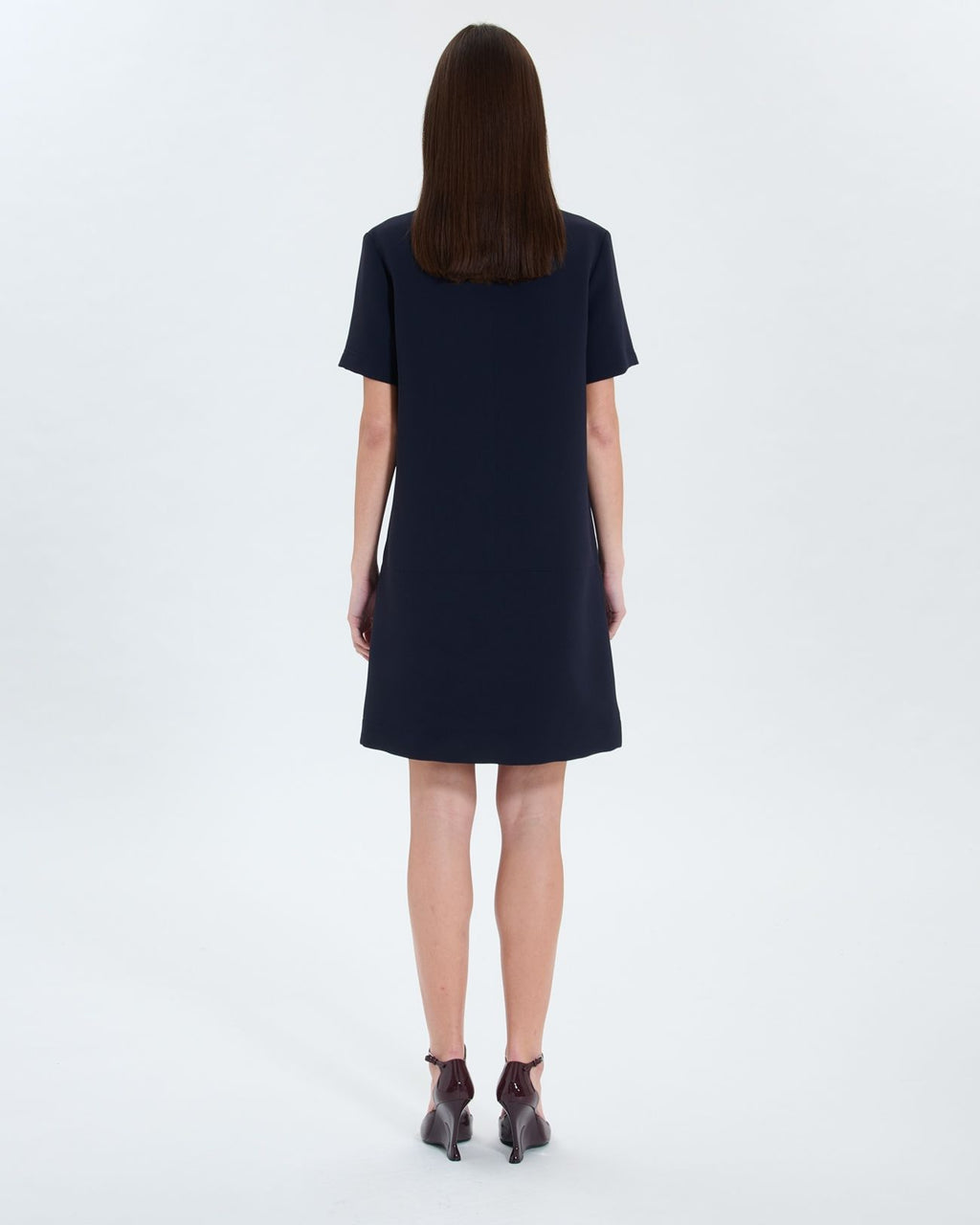 Vestido camisero nocturno de crepé_3