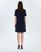 Vestido camisero nocturno de crepé_3