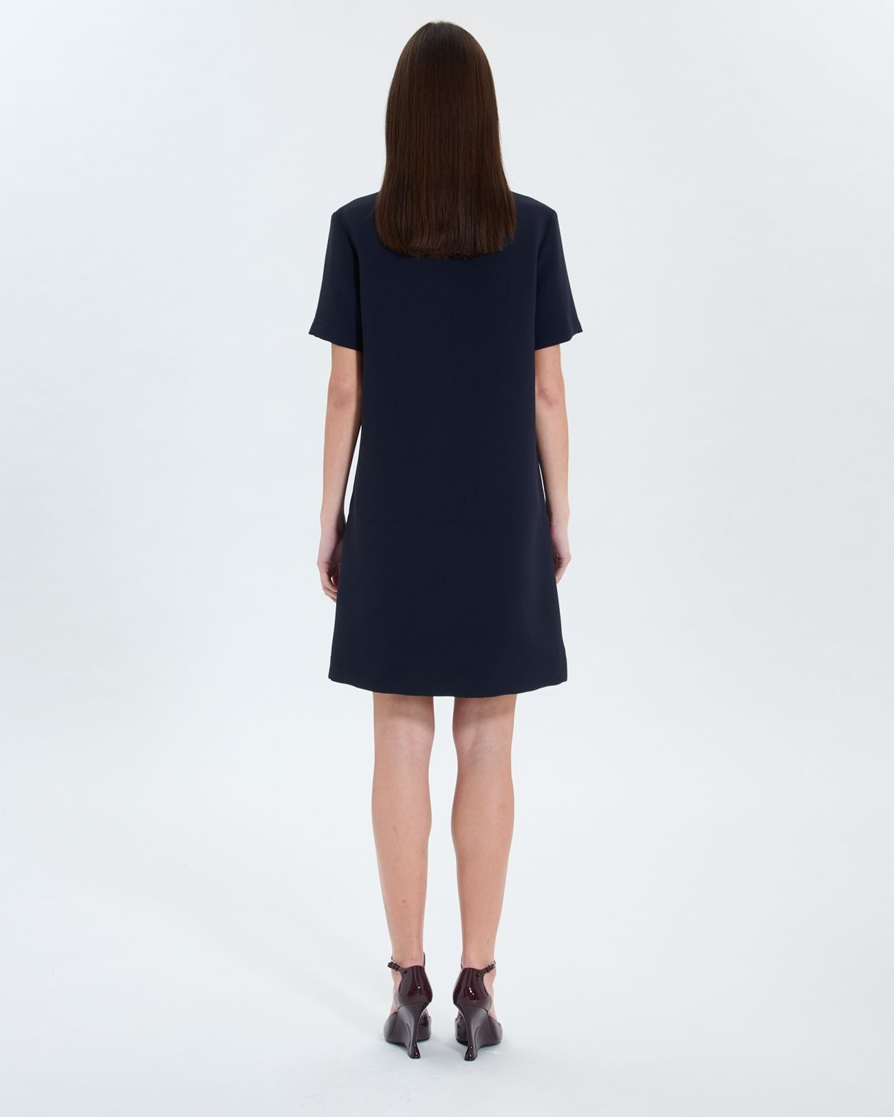 Vestido camisero nocturno de crepé_3