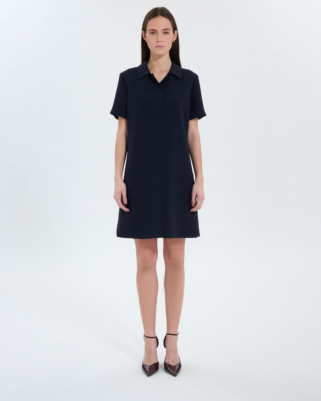 Vestido camisero nocturno de crepé_4