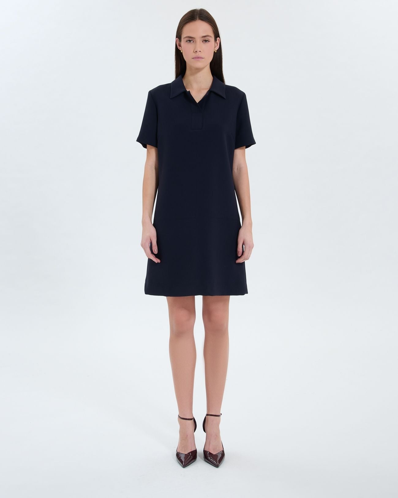 Vestido camisero nocturno de crepé_4