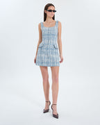 Short blue tweed dress_2