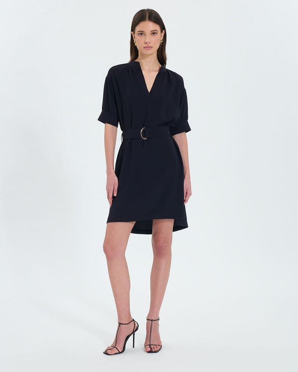 Short night crepe dress 1