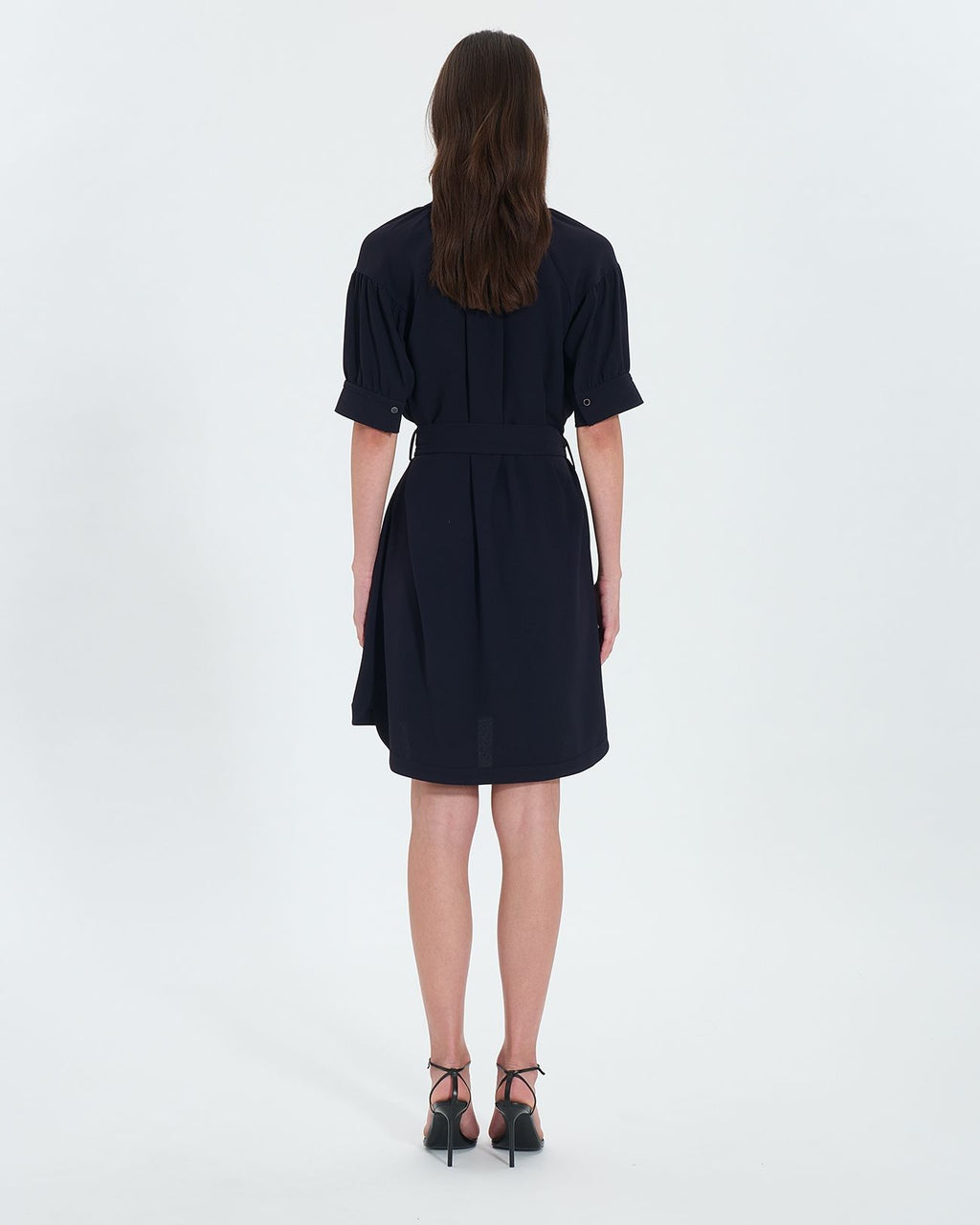 Robe courte en crêpe nocturne_3