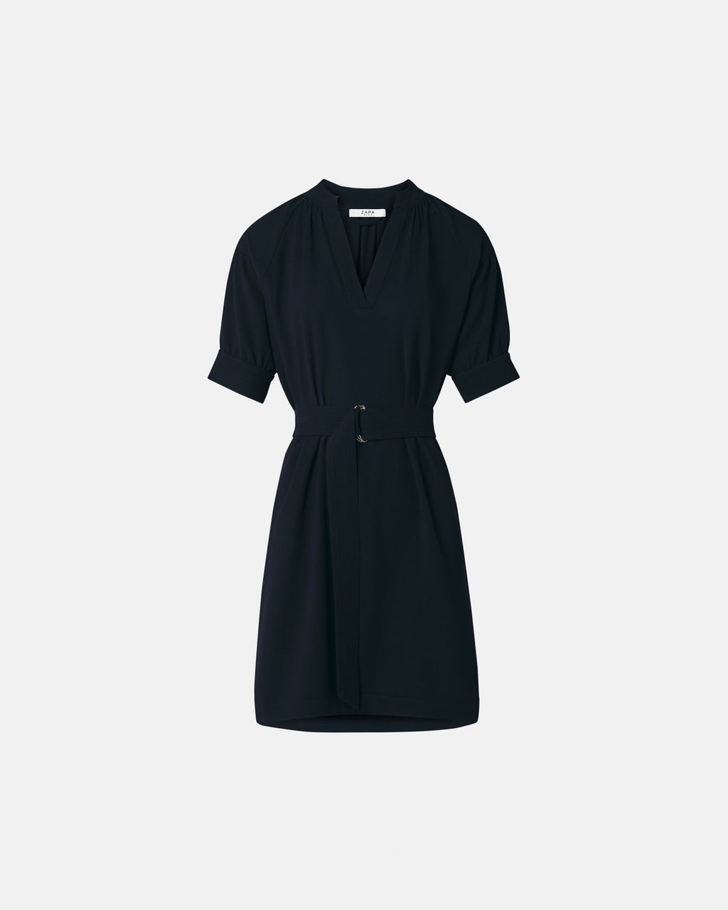 Robe courte en crêpe nocturne_5