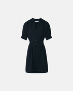Robe courte en crêpe nocturne_5