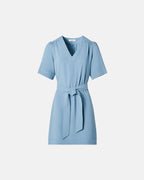 Vestido recto crepe azul_4