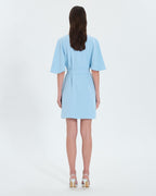 Vestido corto crepe celeste_3