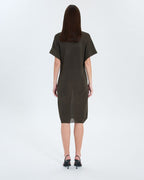 Robe en maille fine kaki_3