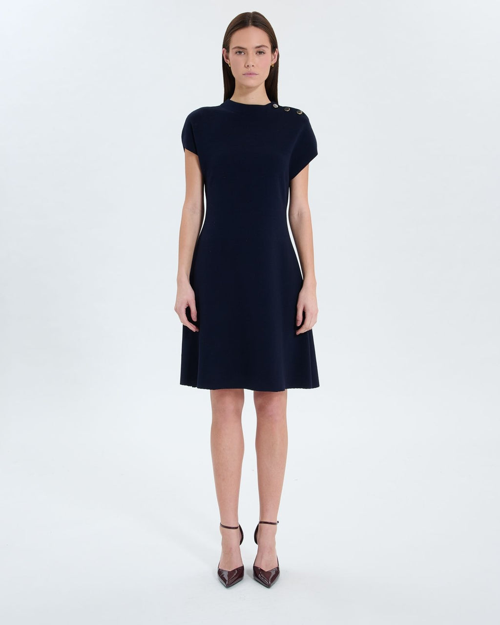 Vestido corto de noche de punto_3