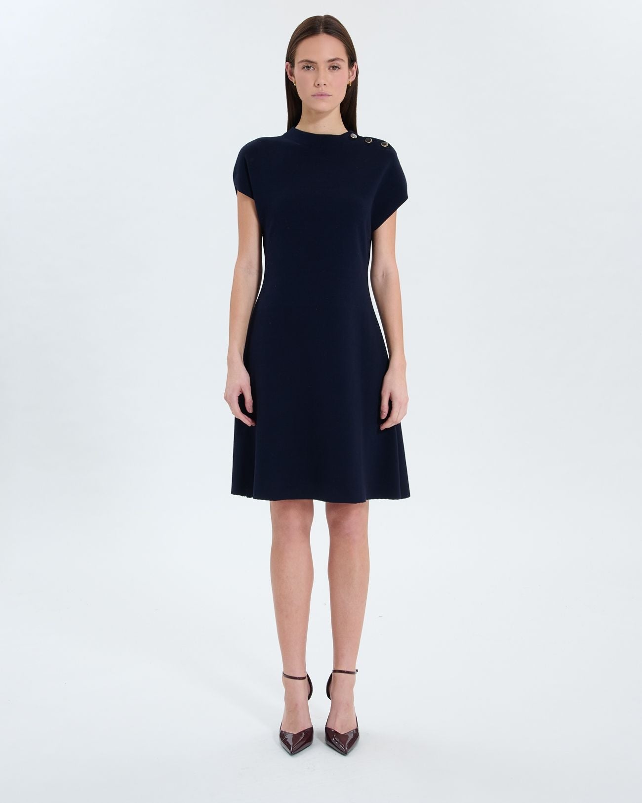 Vestido corto de noche de punto_3