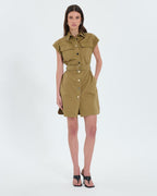 Vestido camisero caqui_1
