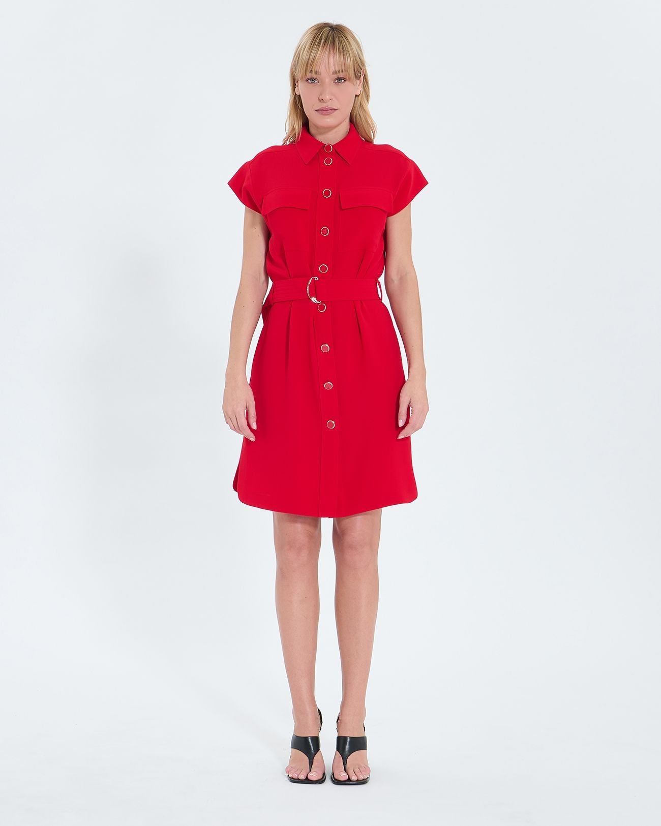 Red shirt dress_4