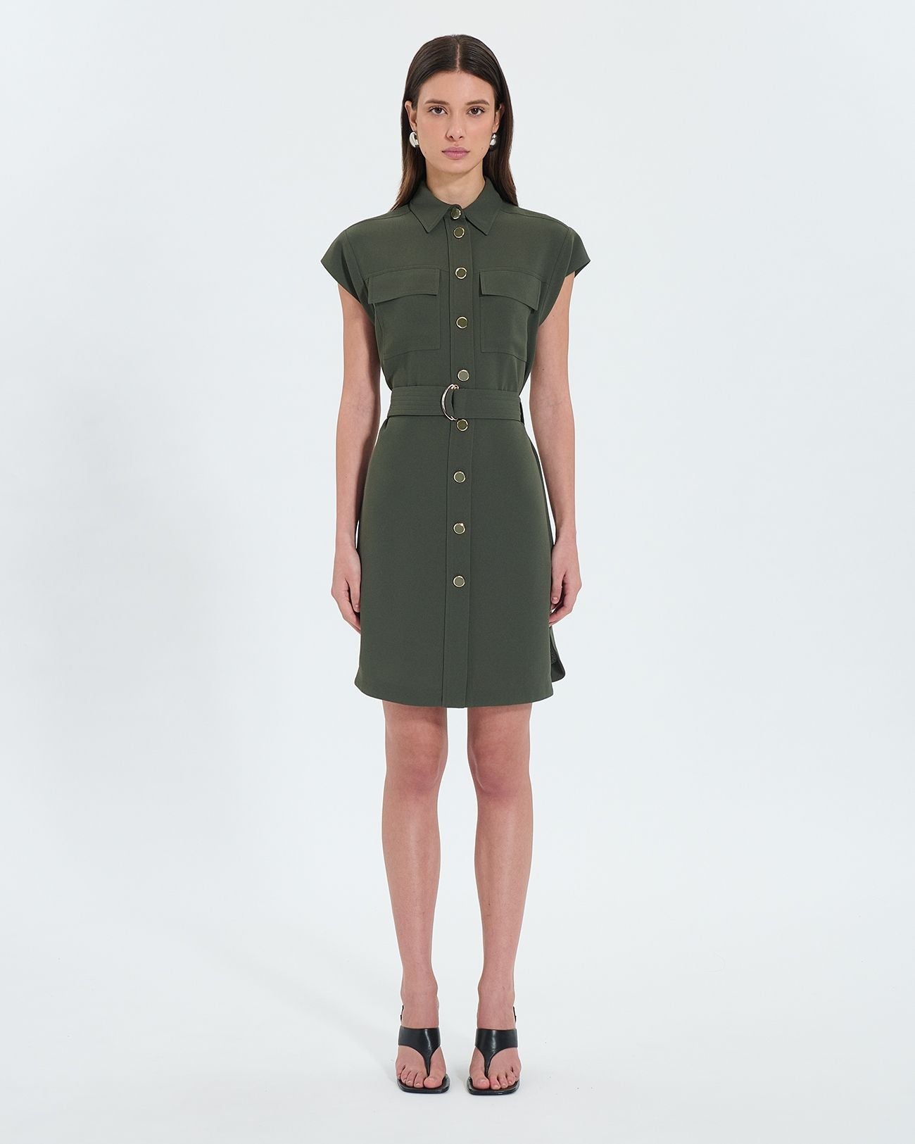 vestido camisero militar_4