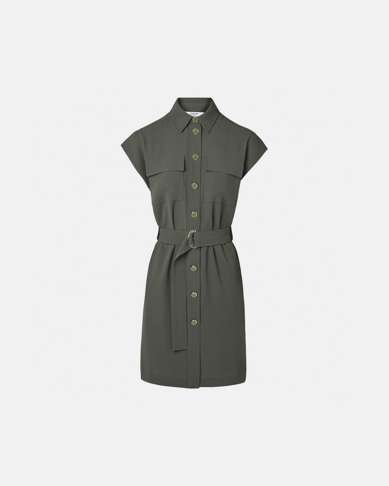 vestido camisero militar_5