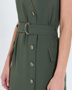 Vestido largo crepe caqui_2
