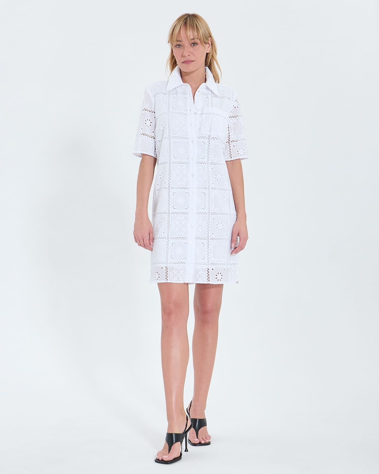 Vestido midi con bordado inglés crudo_1