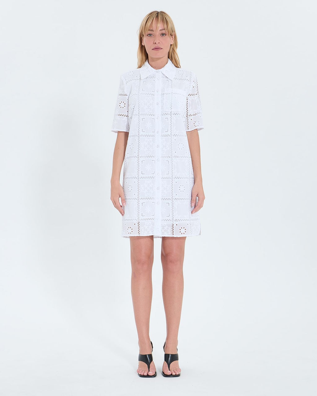 Vestido midi con bordado inglés crudo_4