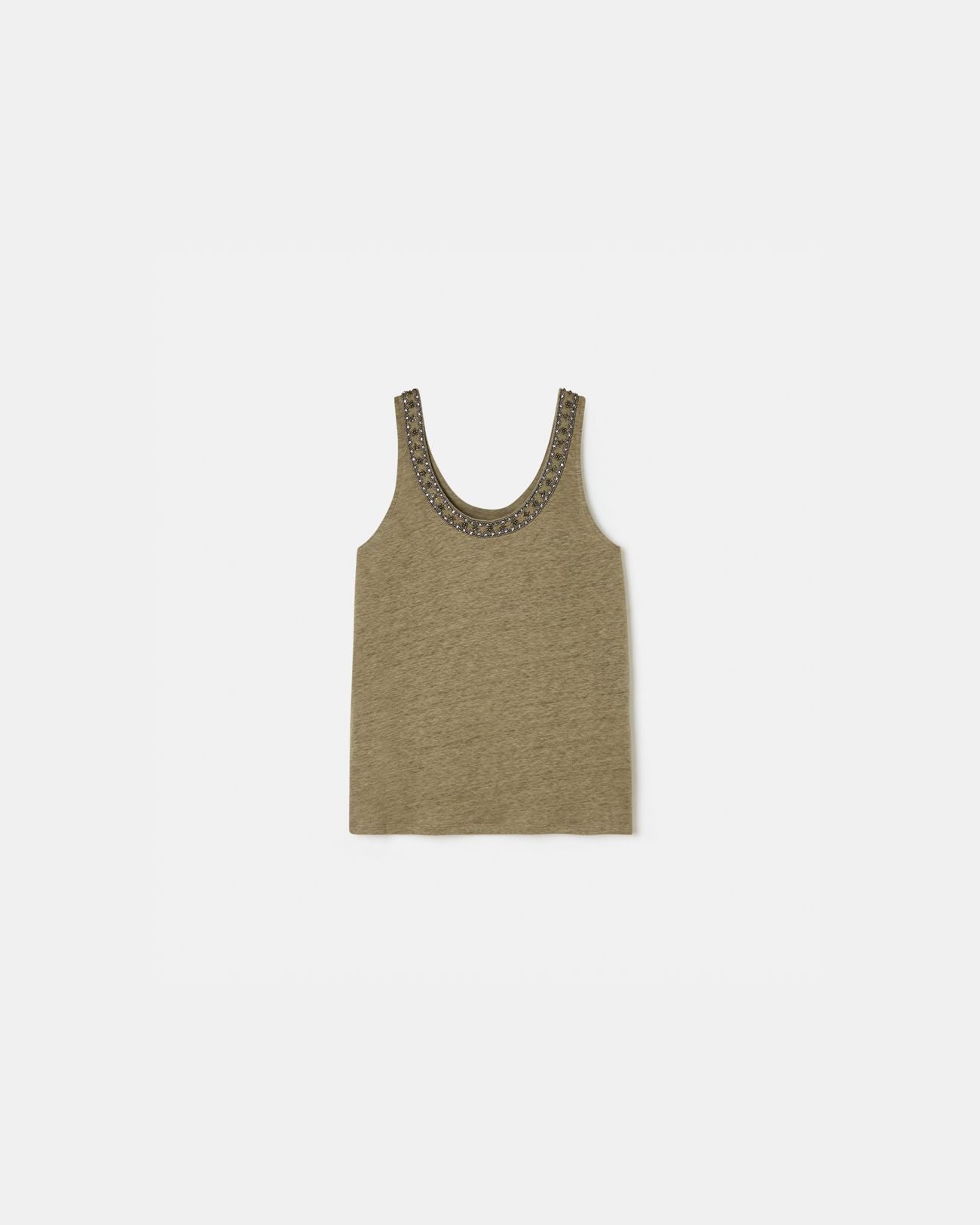 Khaki tank top_1