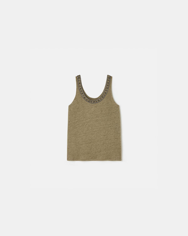 Khaki tank top_1