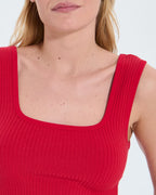Camiseta de tirantes punto roja_1