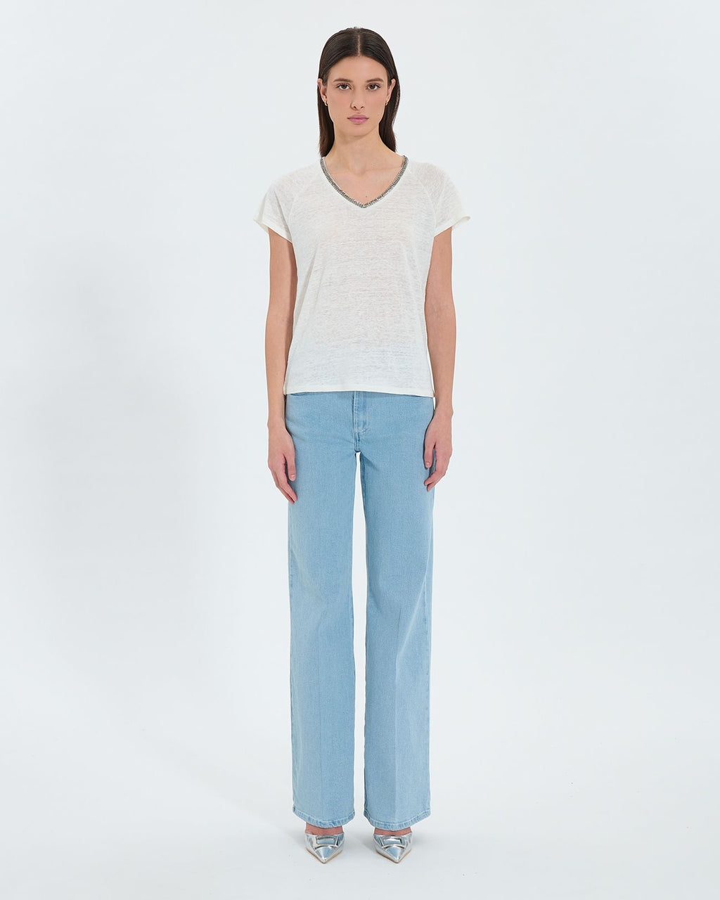 Ecru linen T-shirt_4