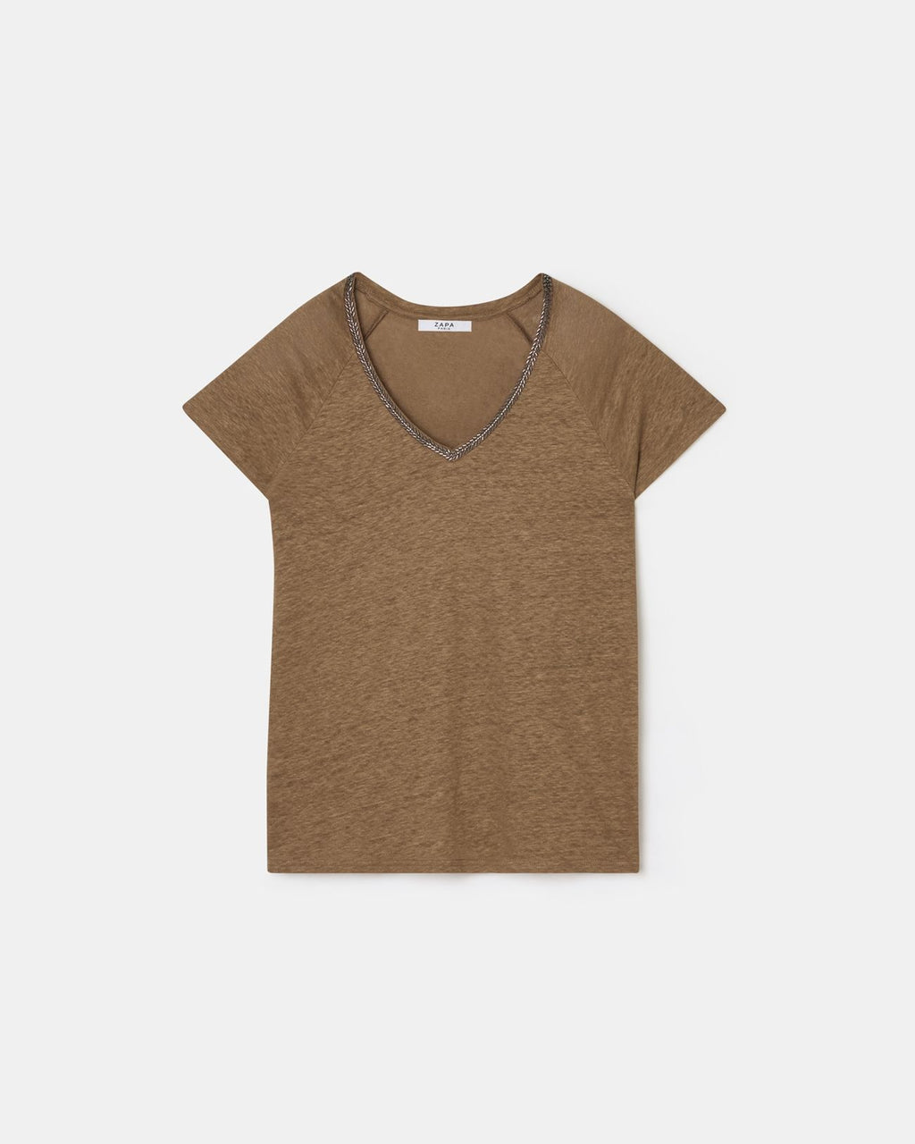 Camiseta lino tabaco_5