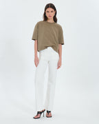 Khaki embellished T-shirt_3