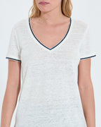 Tee-shirt en lin écru_1