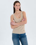 Champagne sequined tank top_1