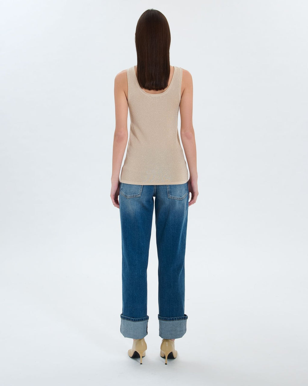 Champagne sequined tank top_3