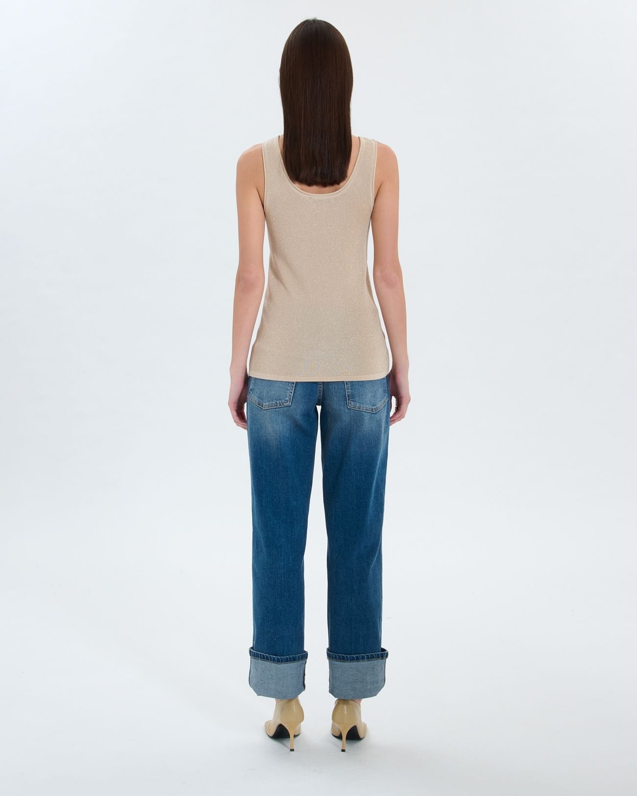 Champagne sequined tank top_3