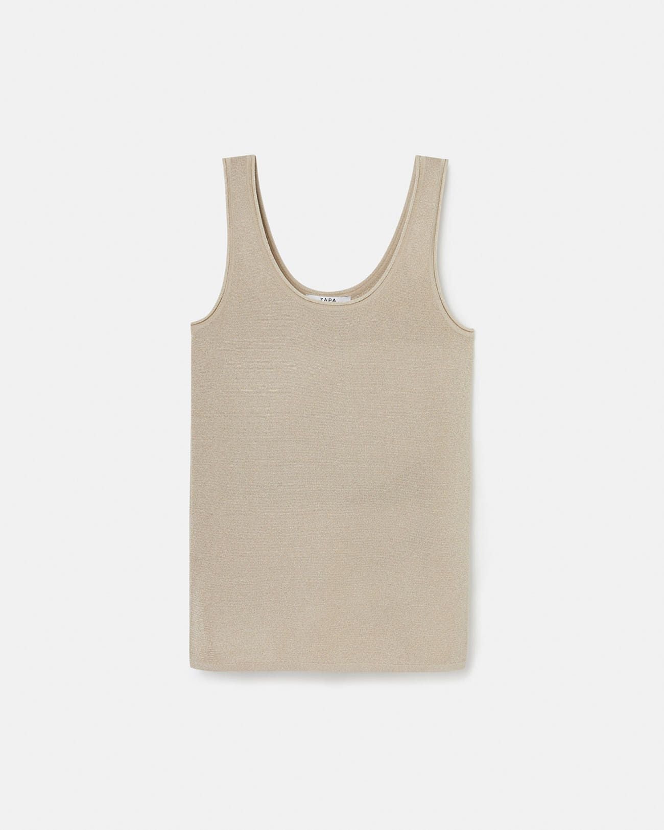 Champagne sequined tank top_5