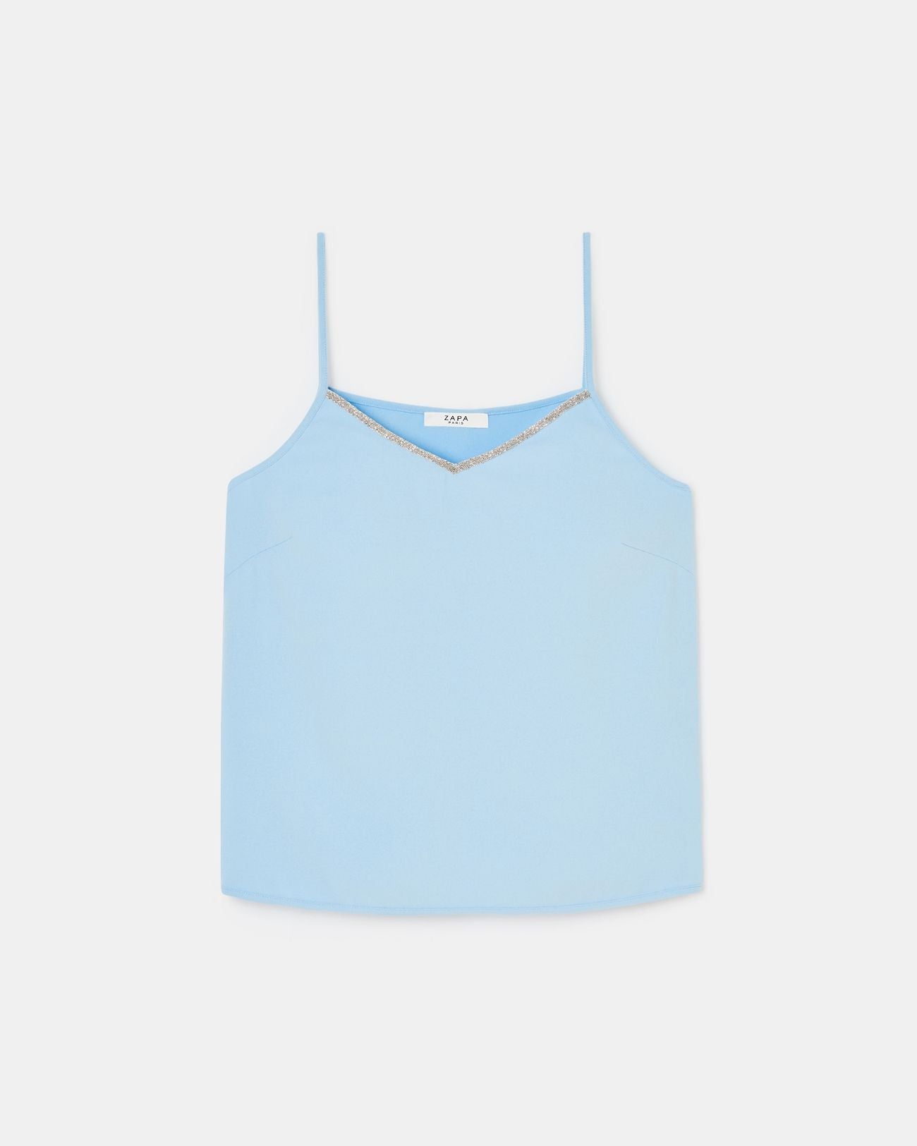 Camiseta sin mangas azul cielo_5