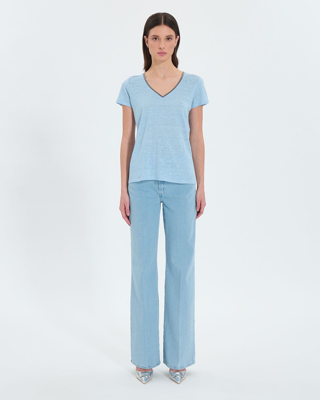 Sky blue jersey top_4