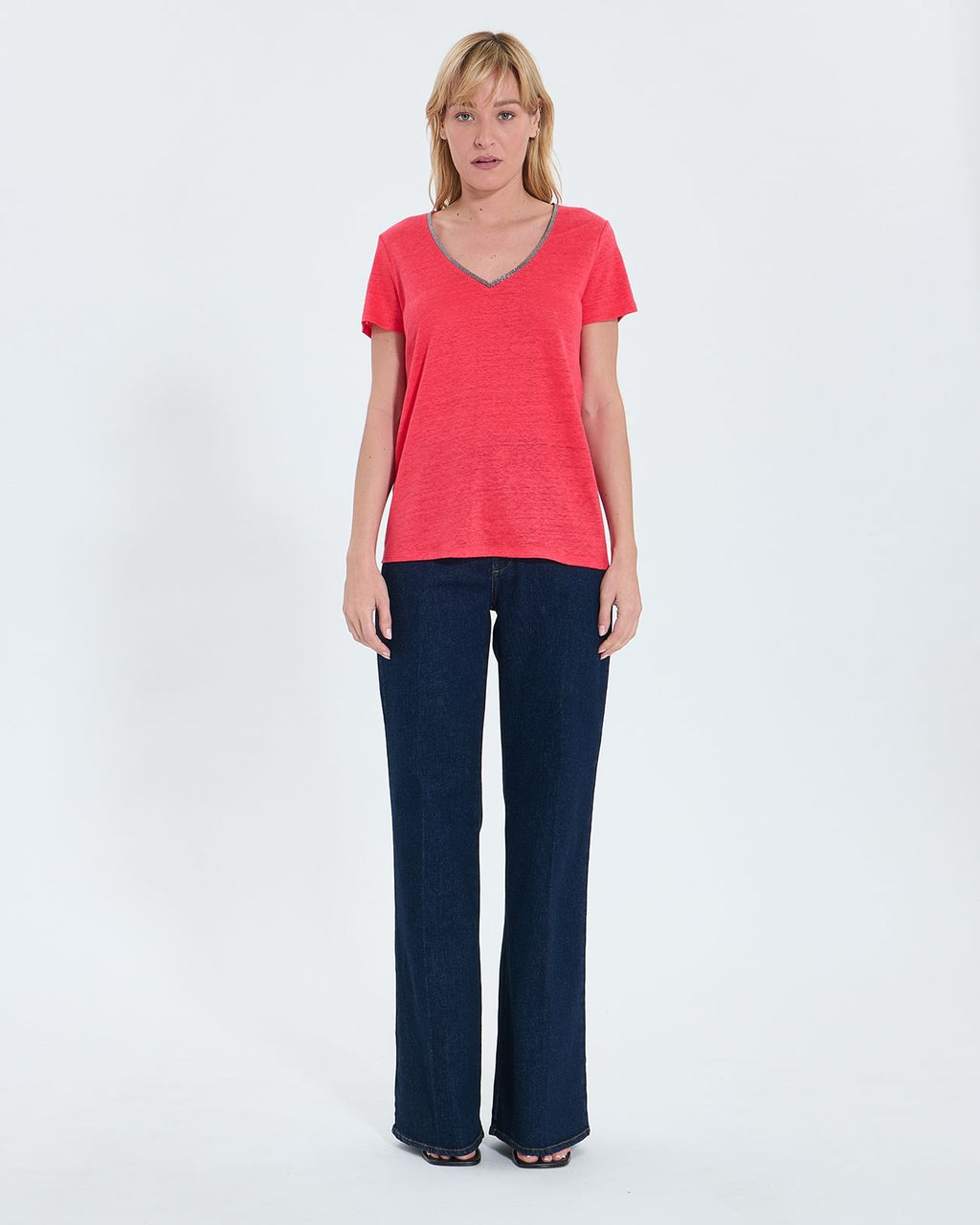 Coral jersey top_4