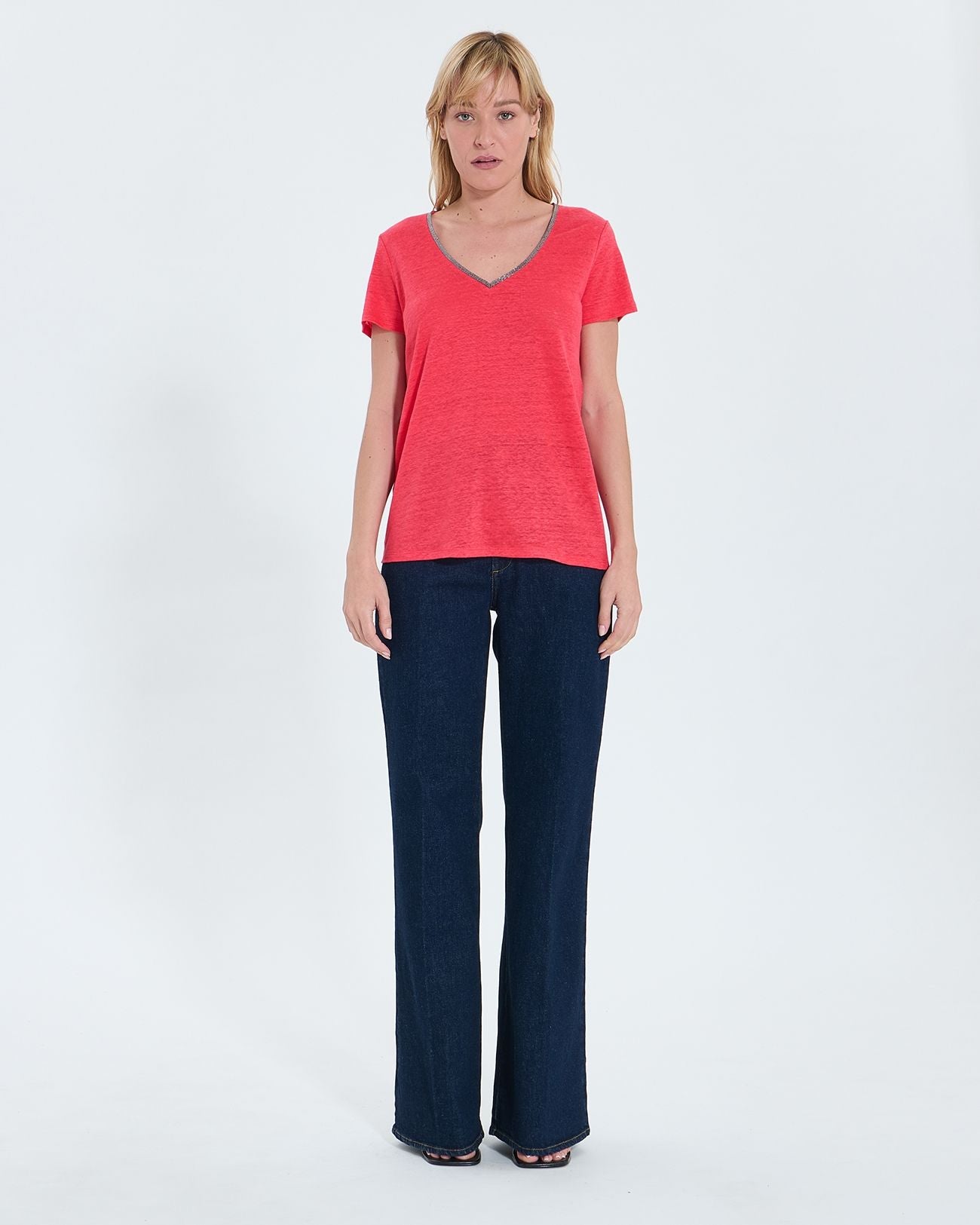 Coral jersey top_4