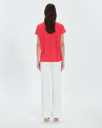 Coral linen top_3