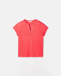 Coral linen top_5