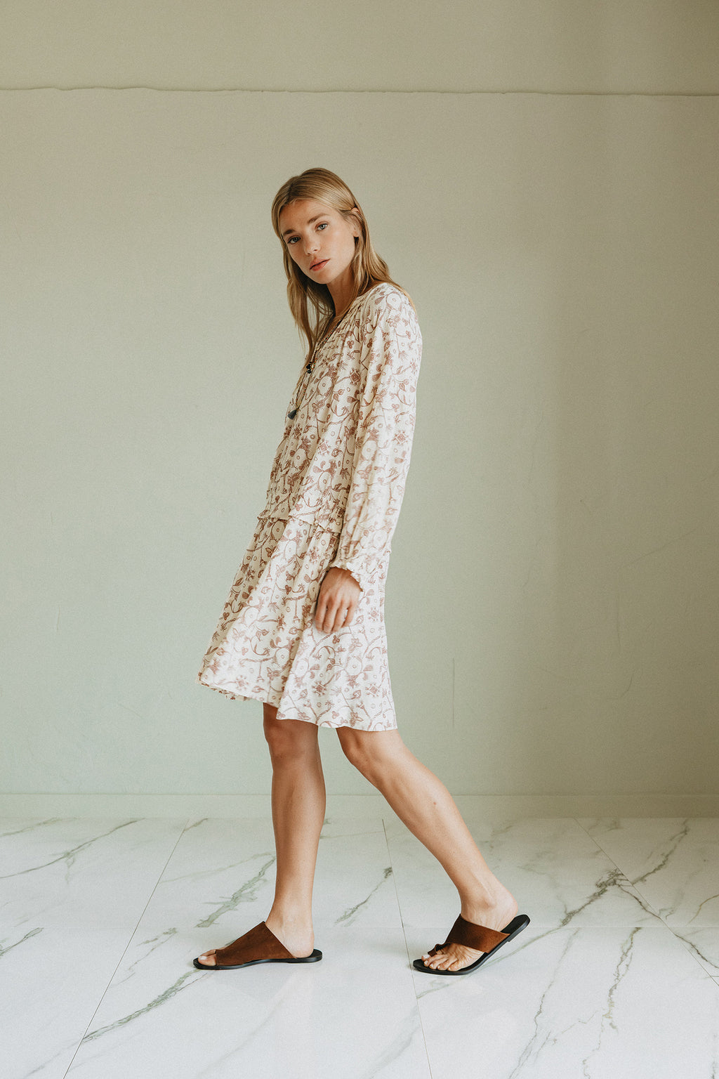 Short Dress - Ecru